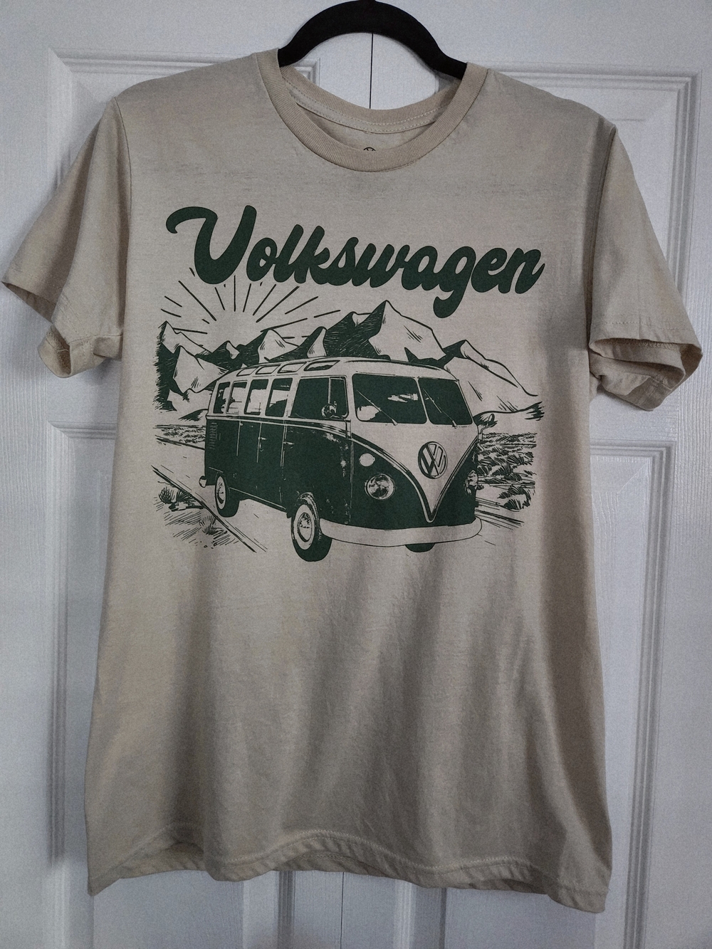 Official Volkswagen Licensed Tee — Cream with Black Print